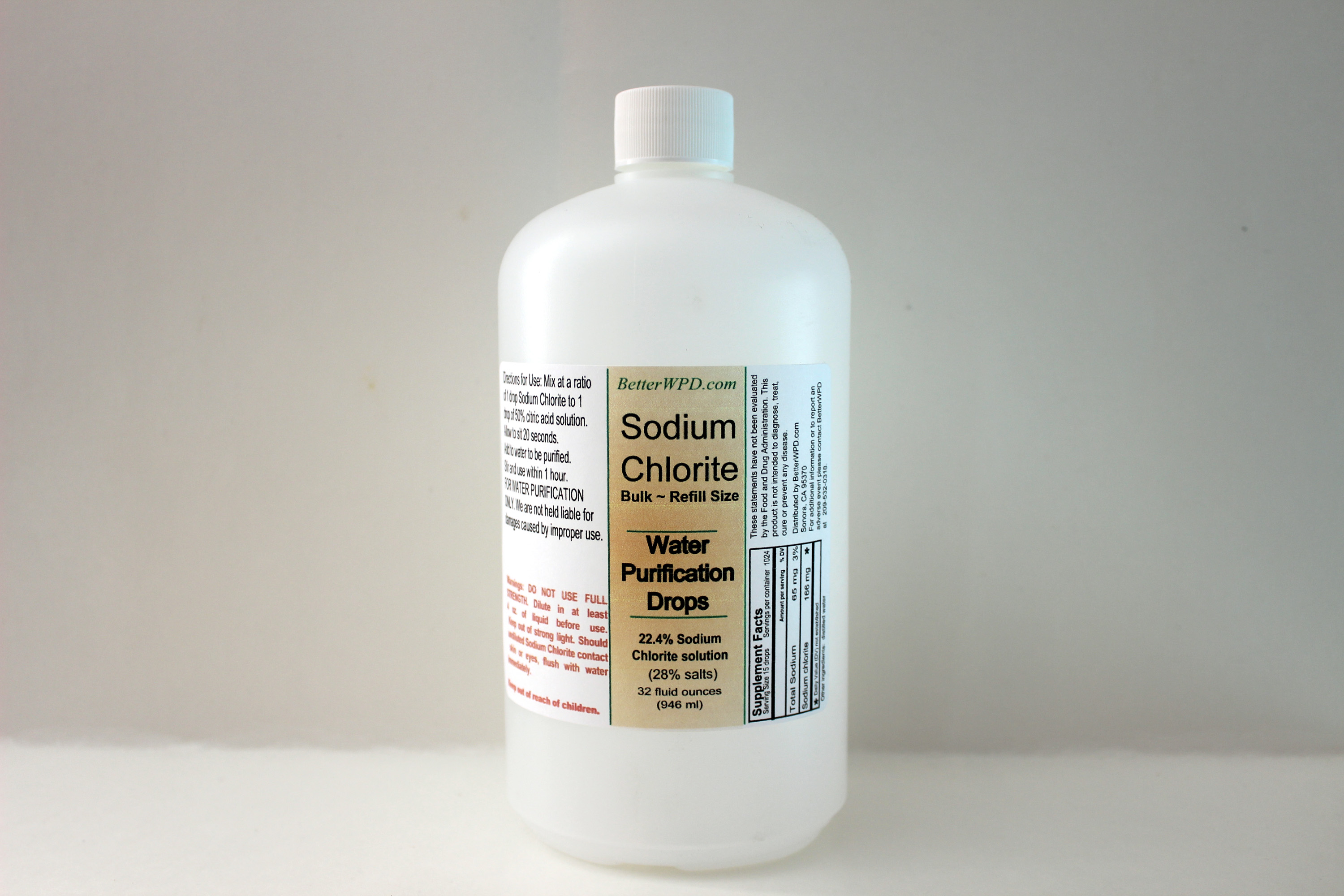 Sodium Chlorite Bulk/Refill, 32 oz. Better WPD